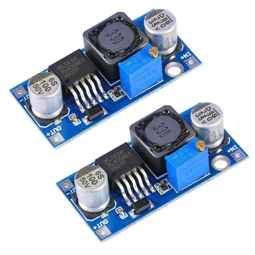 DIY LED U-HOME Max 4A Power Supply Step-up Boost Converter Module DC3V-32V to DC5V-35V Adjustable Voltage Regulator XL6009