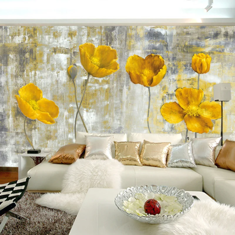 Custom 3D Wall Murals Wallpaper European Style Retro Abstract Flower Mural Art Living Room Bedroom Non-woven Backdrop Wallpaper Custom 3D Wall Murals Wallpaper European Style Retro Abstract Flower Mural Art Living Room Bedroom Non-woven Backdrop Wallpaper