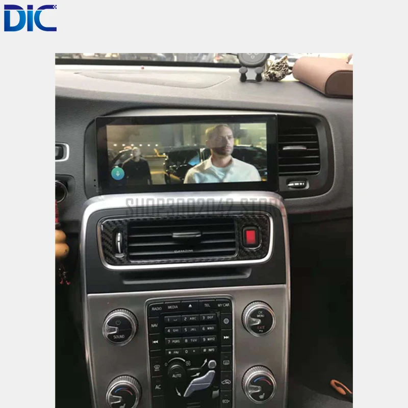 Perfect DLC Android system navigation car player multifunction GPS car styling 8.8 inch video audio For volvo S60 V60 2011-2017 3