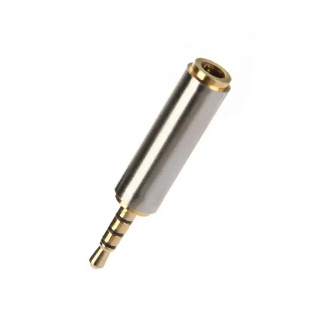 2.5mm Male to 3.5mm Female Stereo Full Metal Earphone Headphone Adapter Connector Converter For Mobile Phone/Ipod/MP3/MP4 Etc