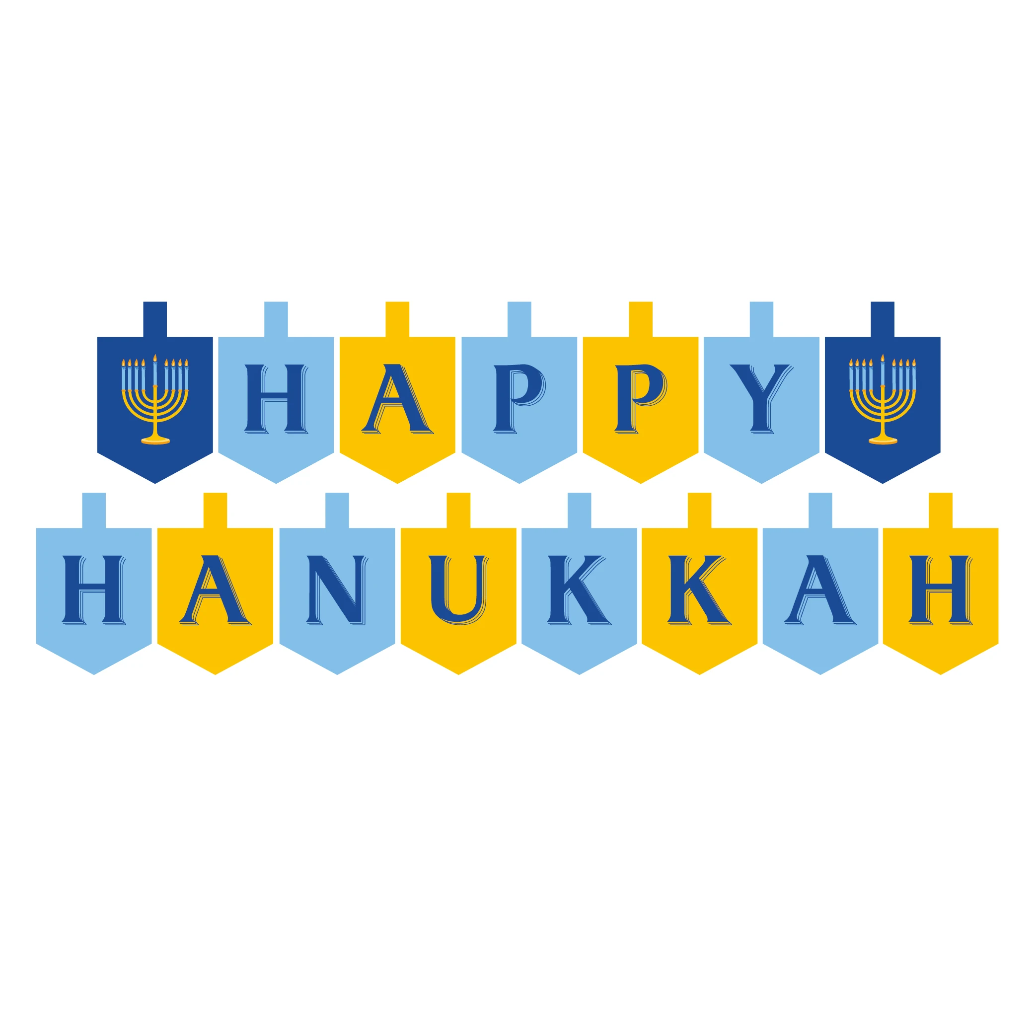 Happy Hanukkah тема вечерние баннеры Chanukah вечеринка, украшения Hanukkah настенные подвесные баннеры вечерние принадлежности