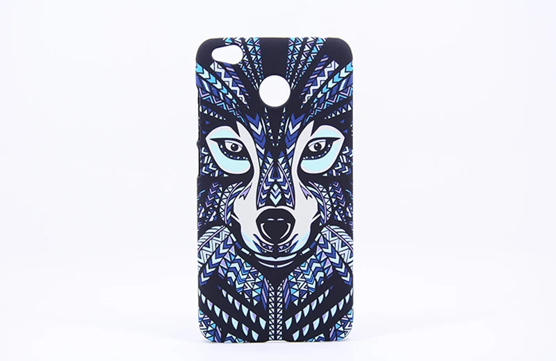 Luminous Aztec Animal Case for Xiaomi Redmi 4X Note 4X Cover Embossed Rabbit Wolf Elephant PC Funda Case For Redmi Pro Mi Mix 2 (8)