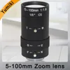 Yumiki 5-100mm Megapixel MP HD manual focus manual iris vari-focal CMOS/ CCD SDI CVI CCTV camera lens 1/3 CCTV lens CS mount ► Photo 1/5