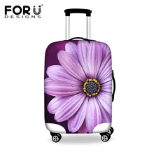 FORUDESIGNS 3D Fleur Anti-poussière Élastique Voyage Bagages Housse De Protection Stretch Durable Valise Couvre Appliquer À 18-30 Pouce Cas