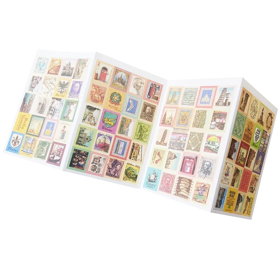 Pacotes Lote Vintage Folding Selos Adesivos Faça Você Mesmo Multifunções Adesivo Diário Decoração Álbum Scrapbooking 30 - 17 30 pacotes lote vintage folding selos adesivos