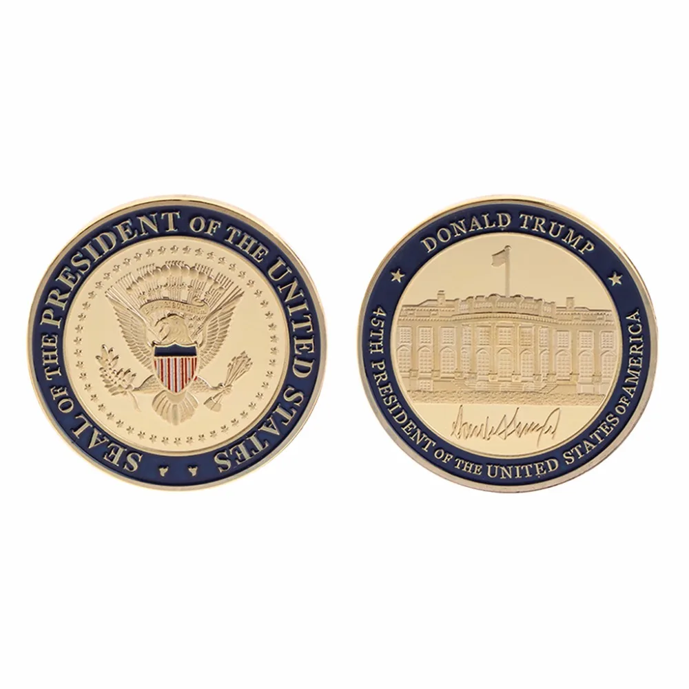 Высокое качество памятная монета США 45-й президент Дональд Трамп художественные подарки для коллекции сувенирная MAY-24A