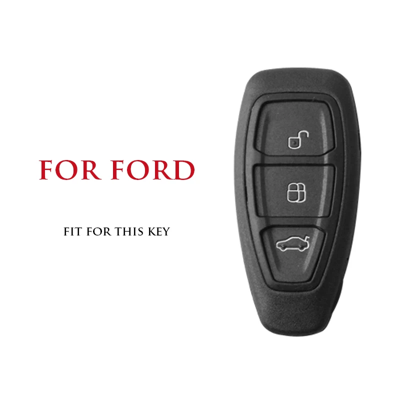 Кожаный Смарт брелок для ключей Ford Fiesta Focus 3 4 MK3 MK4 Mondeo Ecosport Kuga ST чехол из цинкового