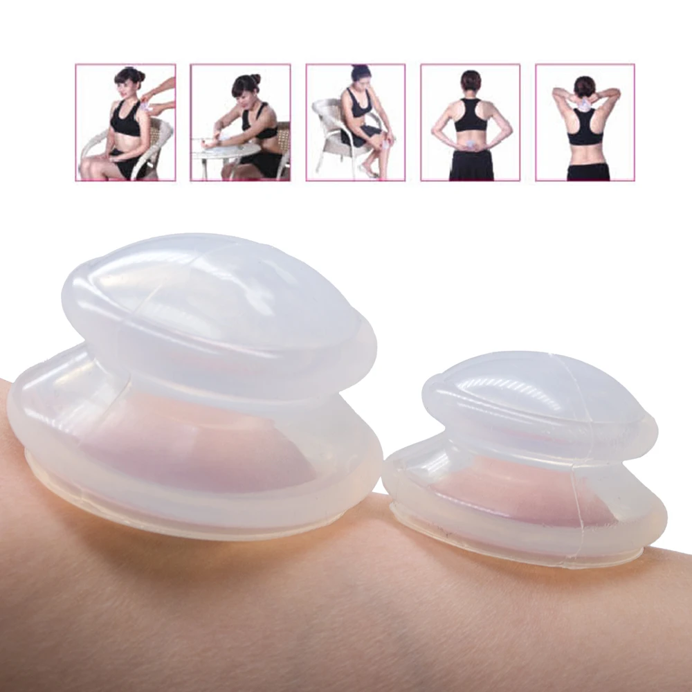 2 Pcs/Set Chinese Cupping Therapy Sets Silicone Cups Massage Cupping Slimming Acupuncture Machine Therapy Health D0706 2 Pcs/Set Chinese Cupping Therapy Sets Silicone Cups Massage Cupping Slimming Acupuncture Machine Therapy Health D0706
