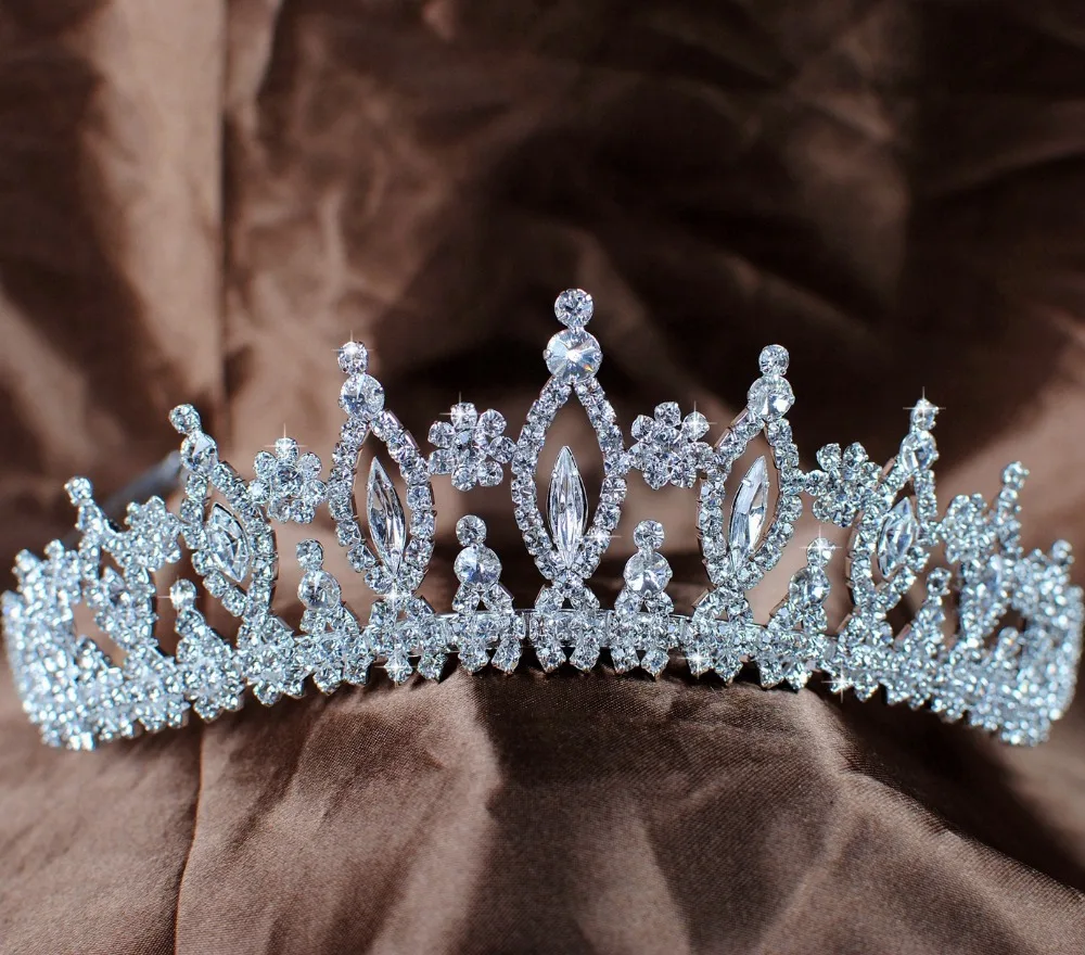Spumante Vintage Diademi Corone Diadema Wedding Nuziale Handmade Sereno Strass Austriaco di Cristallo Della Fascia Accessori Per Capelli