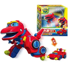 Newest Min Gogo Dino ABS Deformation Car/Airplane Action Figures REX/PING/VIKI/TOMO Transformation Dinosaur toys for Kids Gift