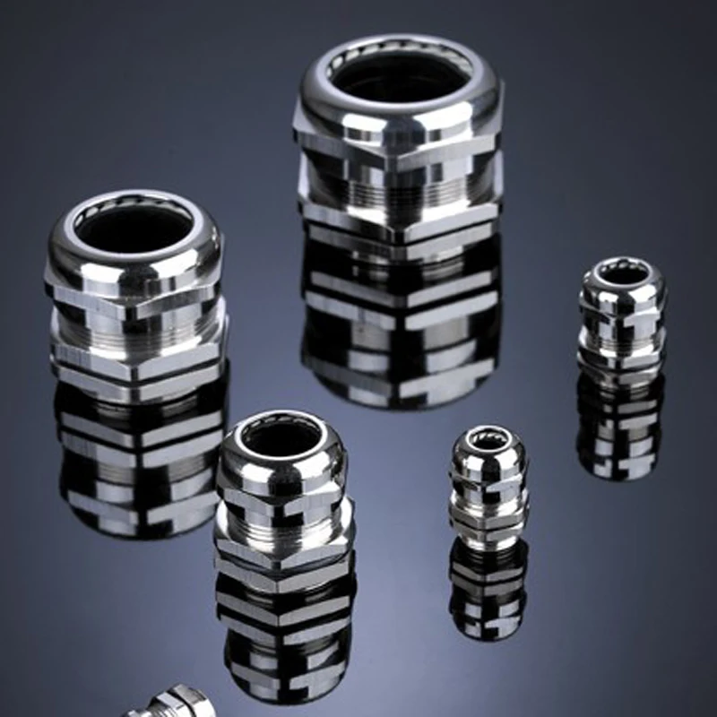 8 German made metal nickel plated copper cable gland lock connector