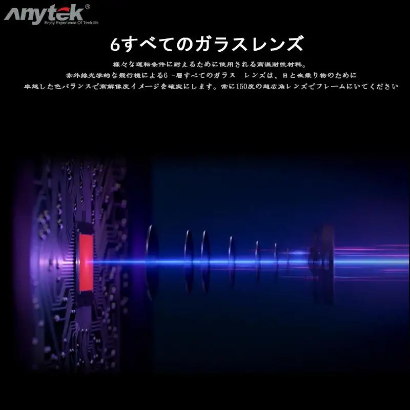 Anytek Z1 1080p HD Автомобильный видеорегистратор, камера 2,35 дюйма с сенсорным экраном, двойной объектив, камера заднего вида, циклическая запись, Dashcam g-сенсор для Японии