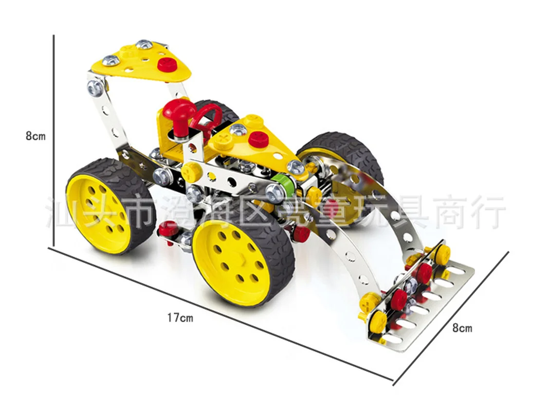 Zhenwei винтовая гайка сплав строительные блоки бульдозер модель Строительство инженерный ствол игрушка набор Собранный грузовик игрушки оптом