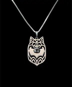 

Unique Handmade Boho Chic Finnish Lapphund Necklace Female and Male Gift Jewelry Necklace--12pcs/Lot(6 Colors Free Choice)