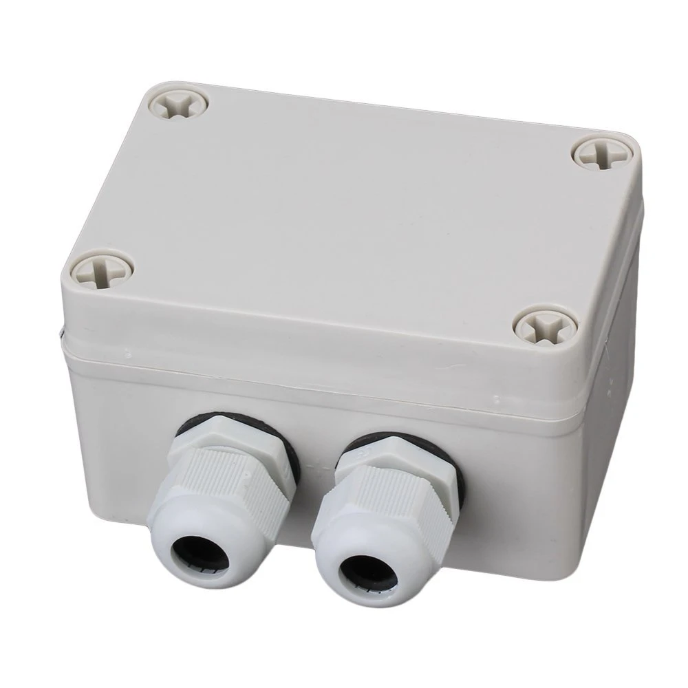 IP65 Waterproof Outdoor 2 Way PG9 Gland Electrical Junction Box Black B1D9