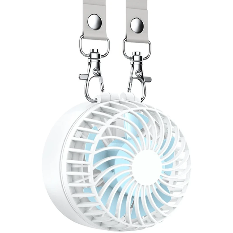 

Battery Operated Necklace Fan Rechargeable Personal Fan With 2600Mah Battery And 3 Setting 6-18H Working Hours 180 Degree Rota