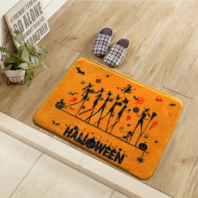 happy halloween printed room mats bathroom kitchen carpets welcome floor carpet doormats rugs for living room