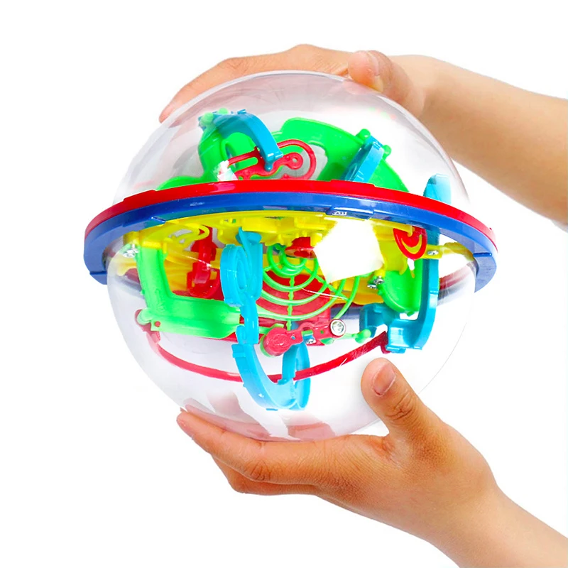 100 Steps 3D Puzzle Ball Magic Intellect Ball with Gift Educational Toys Puzzle Balance Logic Ability Game For Children Adults