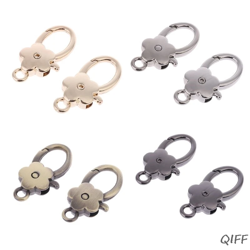 

Bag Accessories Handbags Clasps Handle Flower Lobster Metal Clasp Swivel Trigger Clips Snap Hooks Key Rings Keychains