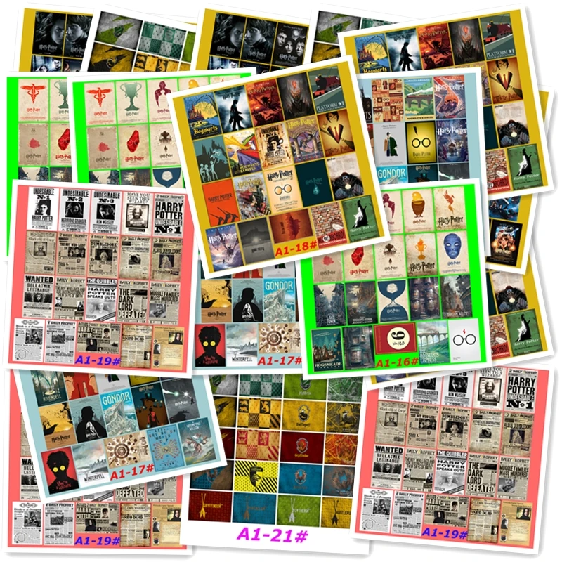 

Movies Harry James Potter 20/pcs PVC Series Stickers Travel Suitcase Wall Pencil Box Bike Phone Sliding Plate Graffiti Styling
