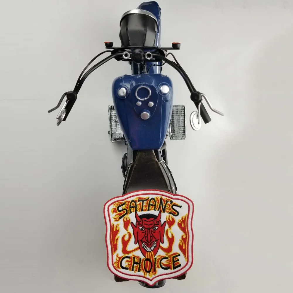 L170811-2 (3)SATAN'S VINTAGE REAL ORIGINAL MOTORCYCLE CLUB VEST OUTLAW BIKER MC COLORS 1%er PATCH 10pcs A LOT FREE SHIPPING