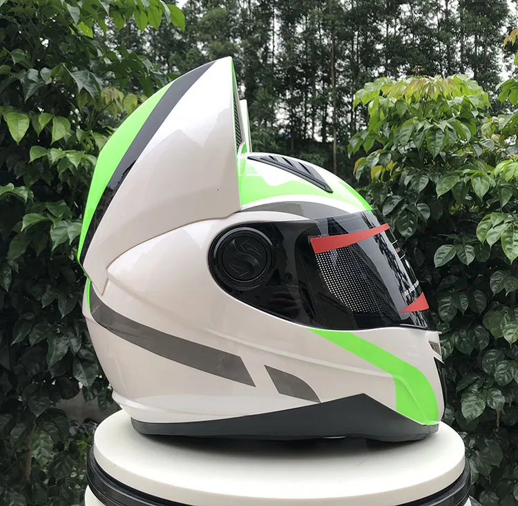 NITRINOS a estrenar llegada de la cara completa moto rcycle casco encantador gato moto casco moto rbike casco moto модульная Casqu