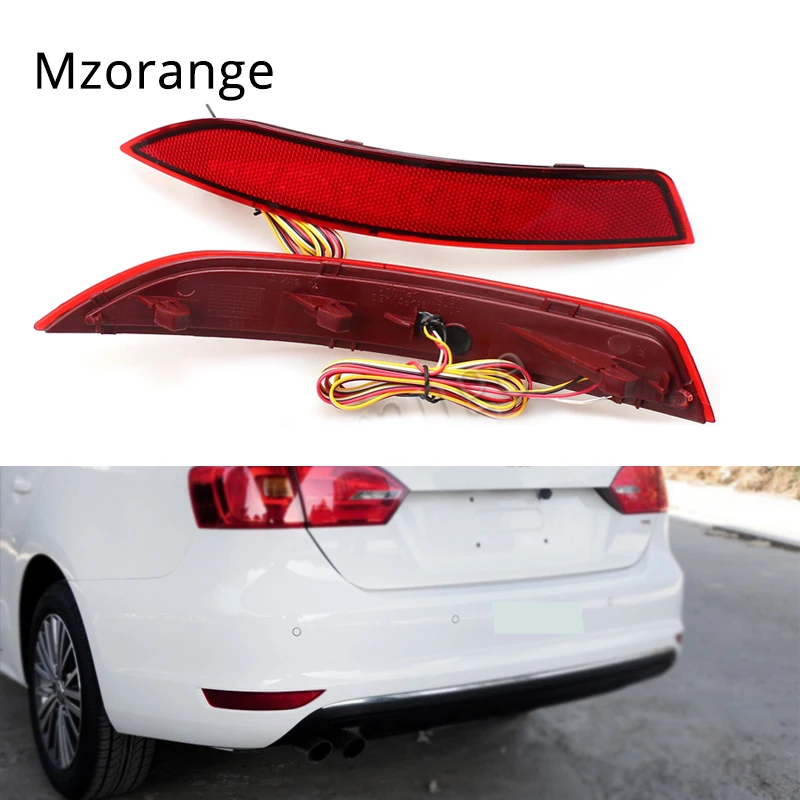 Car LED Tail light parking warning rear bumper reflector Lamp Auto Light for VW Volkswagen Jetta 2011 2012 2013 2014 Car styling Car LED Tail light parking warning rear bumper reflector Lamp Auto Light for VW Volkswagen Jetta 2011 2012 2013 2014 Car styling