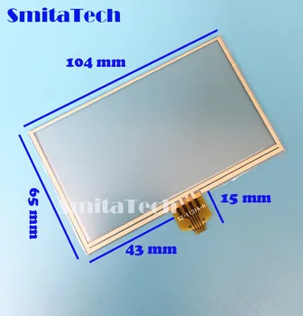 

4.3" inch For TomTom One XL S300 GPS touch screen digitizer replacement panel repair part 104 mm * 65 mm 104*65 mm