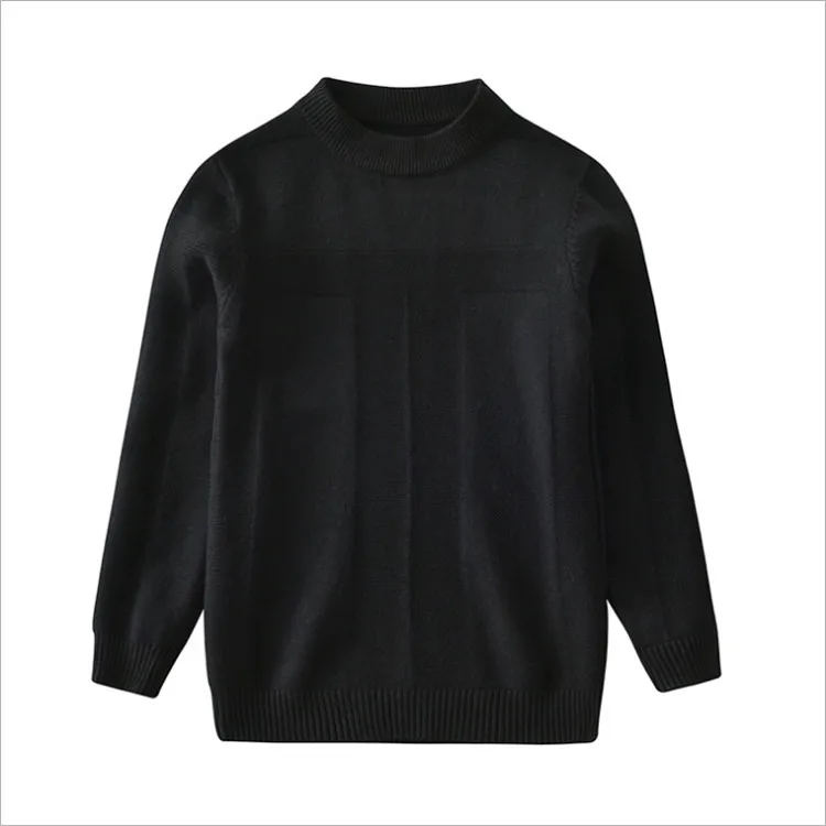 Fanfiluca Boys Ribbed Sweater Winter Autumn 2018 Cotton Pullover Child Sweater Boys Sweaters White Casual Child Clothes009