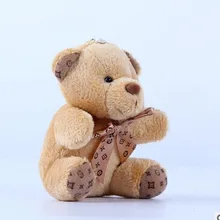 10 см галстук плюшевая игрушка плюшевый медведь кукла подвеска брелок игрушка Подарки