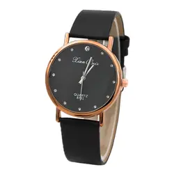 Наручные часы 2019 Мода Стиль Для женщин Diamond случае лентовидная полоса круглый циферблат Кварцевые женские наручные часы подарок W