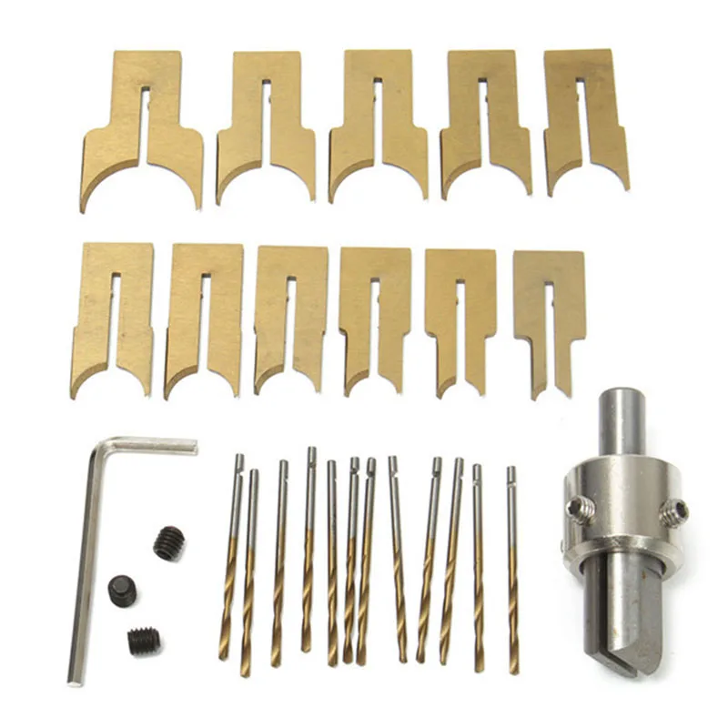 

24Pcs Metal Ball Knife Woodworking Tools Wooden Beads Drill Rotary Bead Molding 6-25Mm