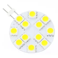 Светодиодный G4 лампа SMD 12 В 12 Светодиодный 5050SMD 240-264LM 2,4 Вт круглая модель платы супер яркие новые модели 20 шт./партия
