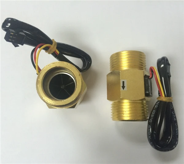 Copper brass Hall flow meter sensor for water measurement (9)