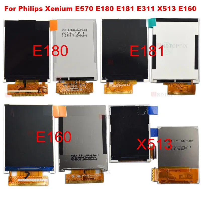 

100%Tested Working Original For Philips Xenium E570 LCD Display Screen Replacement Parts For Philips E570 E180 E181 E311 X160