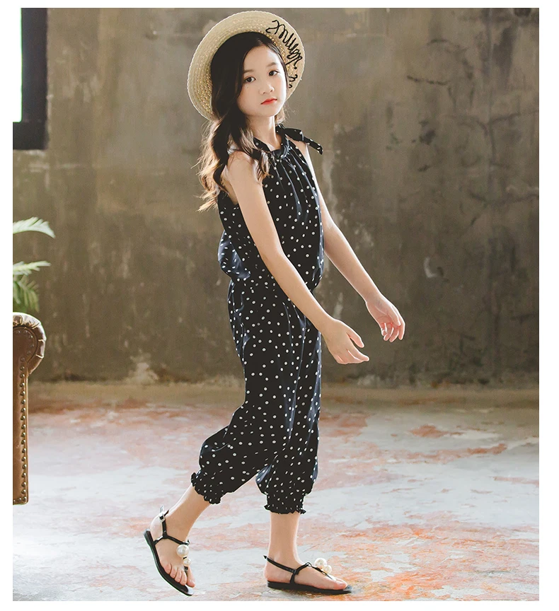 2019 Summer Polka Dot Girls Clothes Set_10