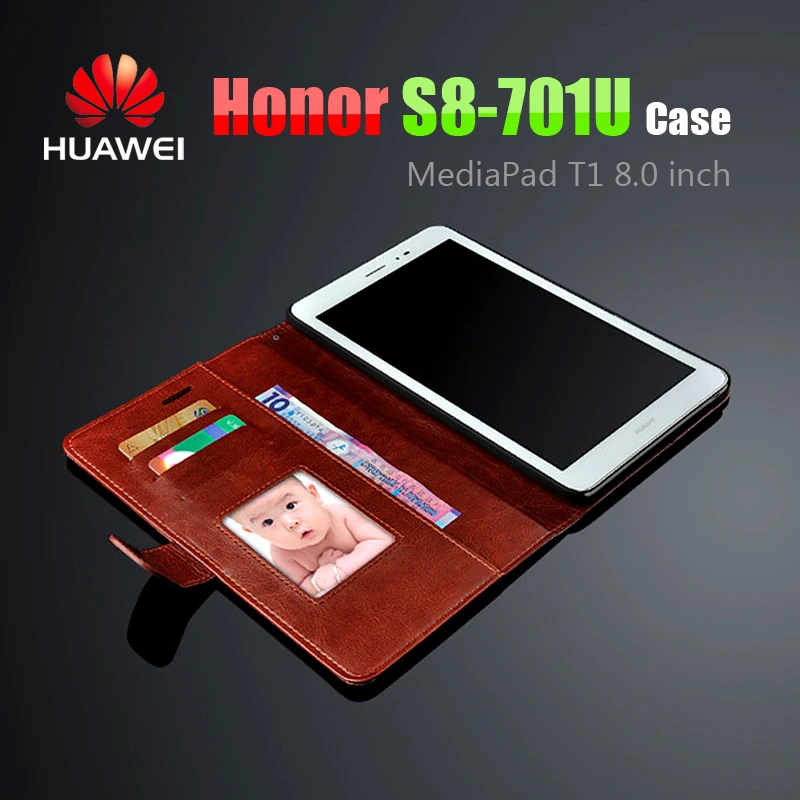 Чехол huawei Honor S8-701U/W для huawei Mediapad T1 8,0, чехол 8, Ультратонкий чехол с функцией подставки+ защита экрана