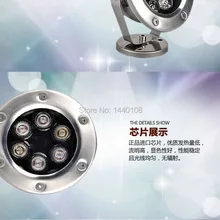 6 ваттов 9 ваттов 12 ваттов Светодиодный прожектор для бассейн, фонтан бассейн теплого белого света от Ac85-265v Нержавеющая сталь IP 68 10 шт./лот