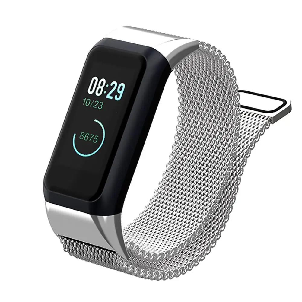 

Replacement Strap Stainless Steel Magnet Adsorption Loop Watch Band Wristband Smart Bracelet Accessories For Huami Amazfit Cor 2