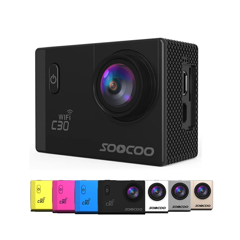 SOOCOO C30/C30R Спортивная Экшн-камера Wi-Fi 4 K гироскоп регулируемые углы обзора 170 градусов NTK96660 30 м водонепроницаемый