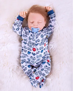 

New 50cm Silicone Reborn Super Baby Lifelike Toddler Baby Bonecas Kid Doll Bebe Reborn Brinquedos Reborn Toys For Kids Gifts
