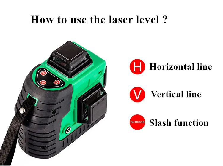 Новая модель красных линий или зеленых линий 3D 12 линий лазерный уровень, самонивелирующийся 360 горизонтальный, вертикальный крест супер мощный