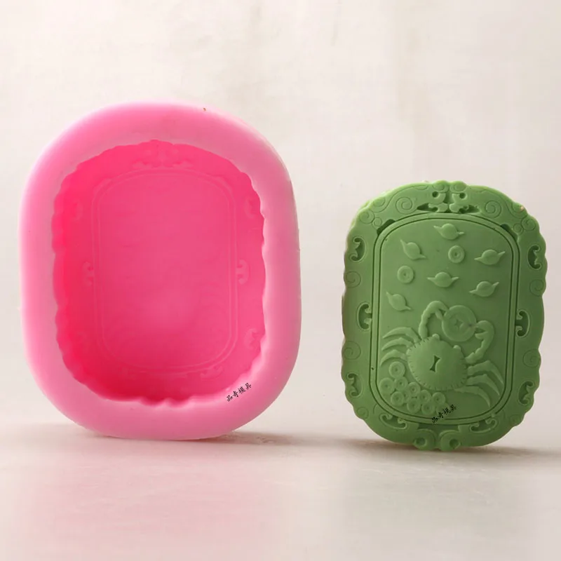 

Original design customized handmade soap molds Crab design silicone forms
