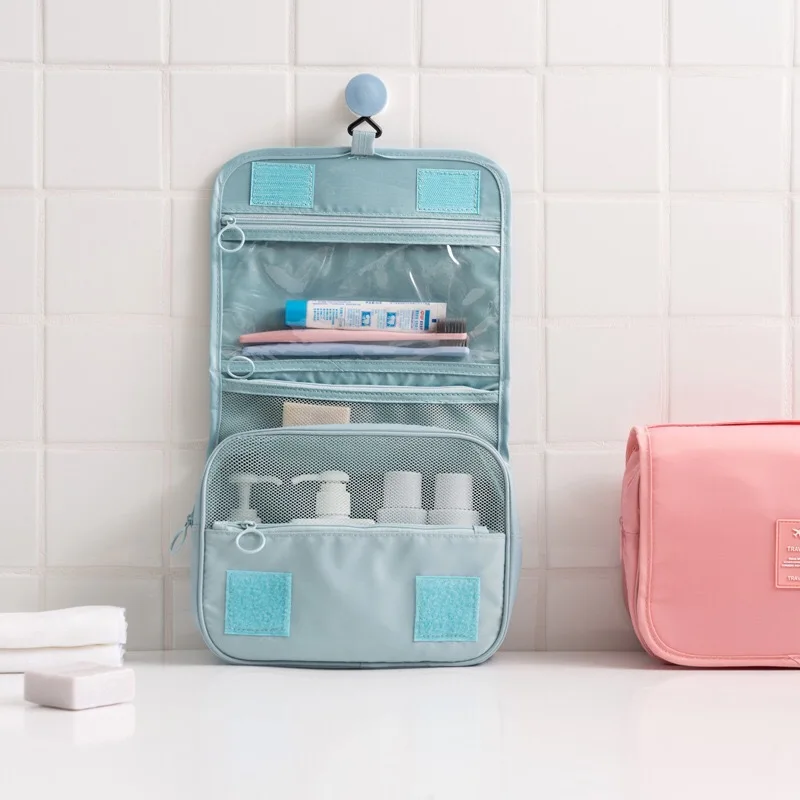 

Travel Nylon Makeup bags Cosmetics Bags Bathroom Accessories Organizer of Women Portable Bath Hook Washing up Bag Beauty Case