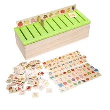 Wooden Classification font b Toy b font Box Montessori Kids Pattern Matching Classify font b Toy