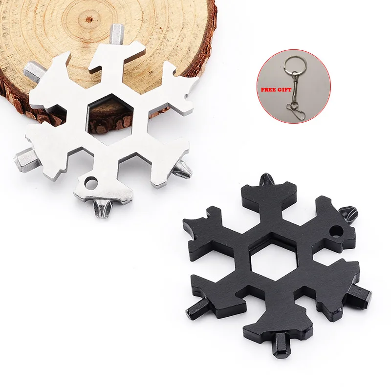

17-In-1 Multi-Function Wrench Screwdriver Mini Portable Outdoor EDC Survival Tool Bottle Opener Pocket Repair Hand Tools