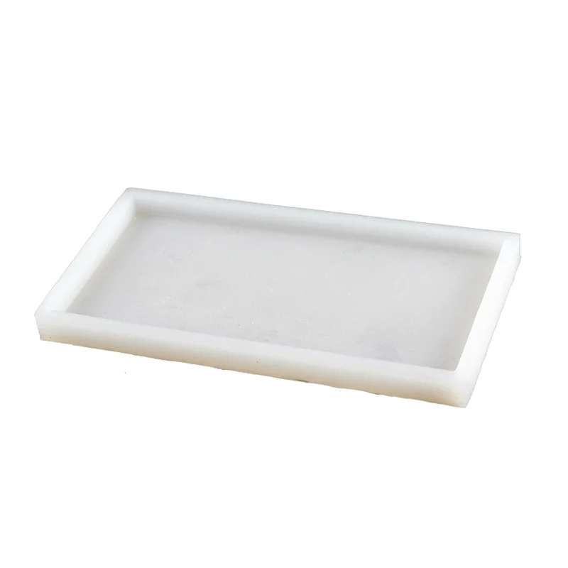 Buy Concrete Plate Silicone Mold Rectangle Handmade