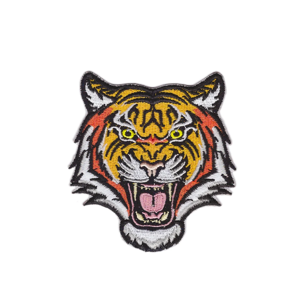 Embroidered patch Tiger head patch Iron on patch Applique