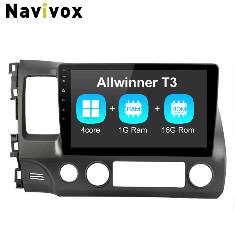 

Navivox Car GPS Navigation Player Android7.1 For Honda Civic 2006-2011 RDS/WIfi/BT/SWC/3G/4G HD1080P RAM 1G Rm 32G(no dvd )