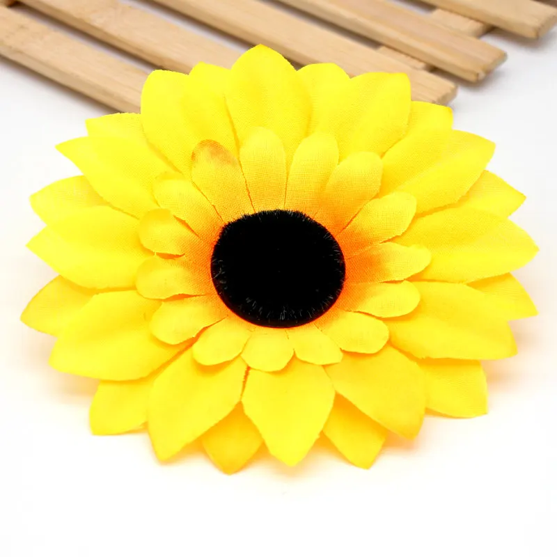 

5PCS/Lot Artificial Silk Flowers Sunflower Daisy Heads Chrysanthemum Tissue Hand Made Wedding Decoration DIY Craft Supplies